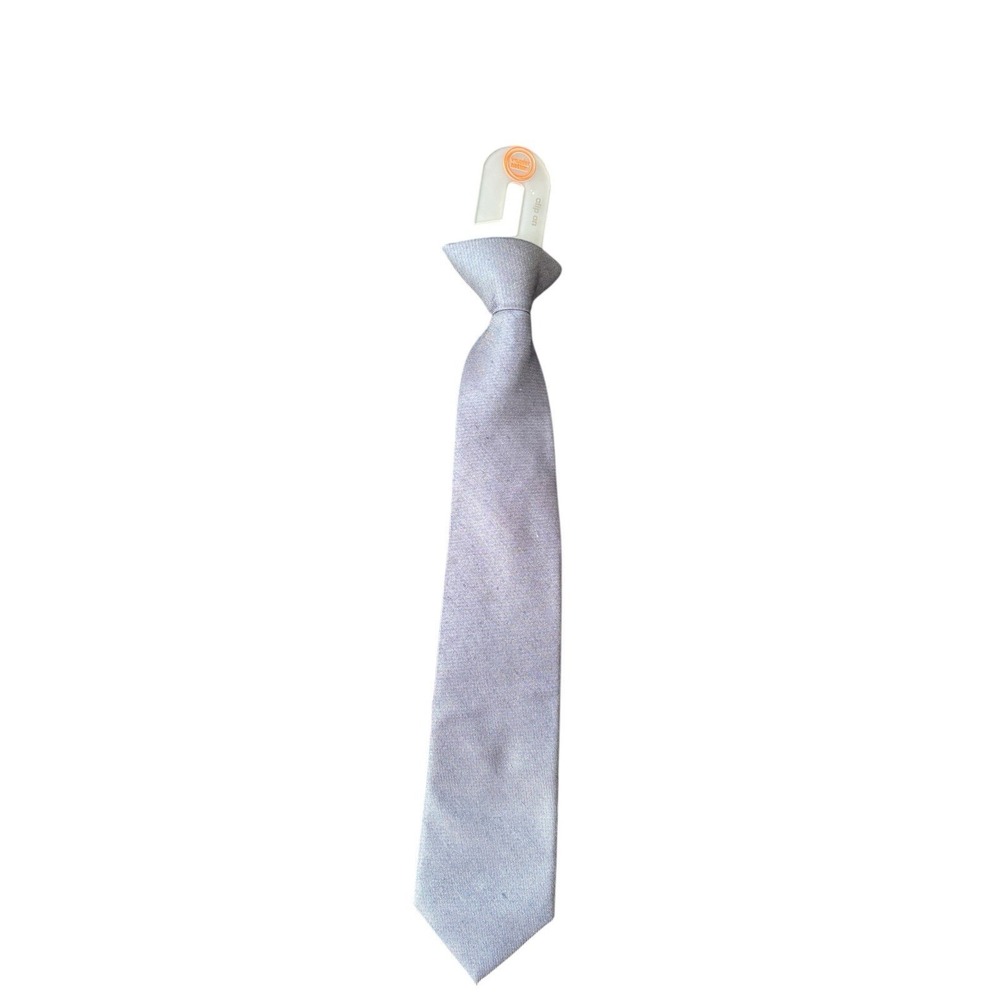 Wonder Nation Boy's Clip‎ On Tie Blue NEW 14 Inches Long 2.75" Wide